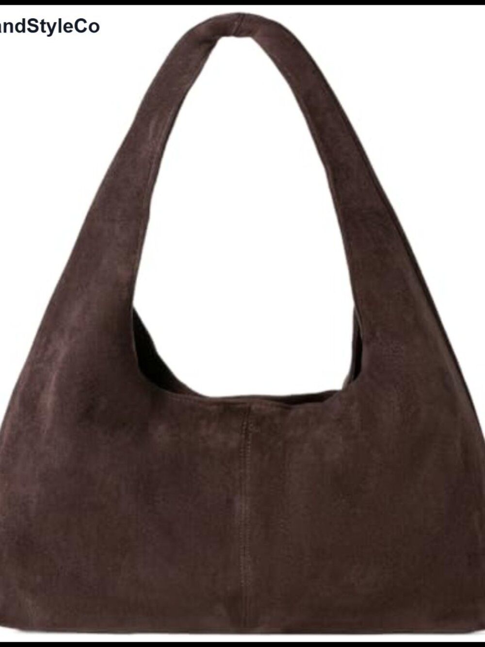 Faux Suede Slouchy Hobo Bag Women Casual Underarm Shoulder Tote Handbag